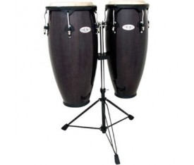 Toca Synergy 10+11'' w/Double Stand - Transparent Black