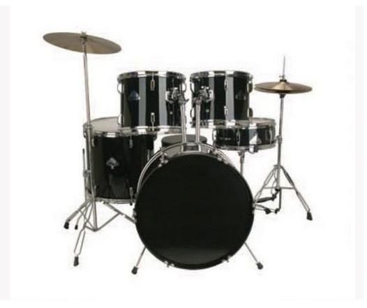 FOCUS FCP0803-BK - 5 Parça (20B/10T/12T/14F/14S) Aksamlı & Zilli