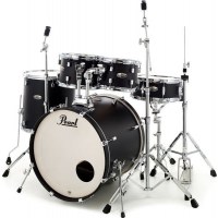 PEARL DMP905/C227 - Decade Maple Satin Slate Black 5 Parça (20B/10T/12T/14F/14S) Aksamlı Akustik Davul Seti