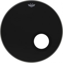 REMO P3-1022-ES-DM - Powerstroke® P3 Ebony® 5" Black DynamO'lu 22" Bas Davul Derisi