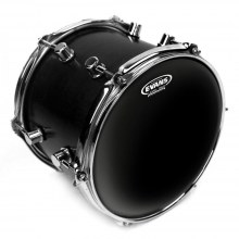 Evans TT13CHR 13" Black Chrome Clear Tom Derisi