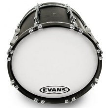 Evans Deri 16" Mx1 Marching Beyaz Tek Kat (10 Mil)