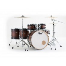 PEARL DMP926S/C260 - Decade Maple Satin Brown Burst 6 Parça (22B/10T/12T/14F/16F/14S) Aksamlı Akustik Davul Seti