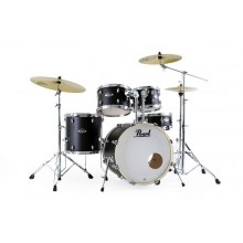 PEARL EXX705NBR/C761 - Export EXX Limited Edition Satin Shadow Black 5 Parça (20B/10T/12T14F/14S) Aksamlı Akustik Davul Seti