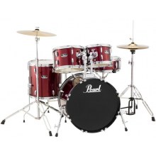 PEARL RS585C/C91 - Roadshow Red Wine 5 Parça (18B/10T/12T/14F/13S) Aksamlı & Zilli Akustik Davul Seti
