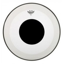 REMO P3-1324-10- Powerstroke® P3 Şeffaf Top Black Dot™ 24" Bas Davul Derisi