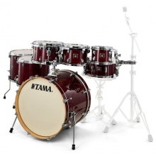 TAMA CL72RSP-GGP - Superstar Classic Gloss Garnet Lacebark Pine 7 Parça (22B/8T/10T/12T/14F/16F/14S) Akustik Davul Seti