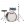 TAMA LJK28H4-ISP Club-JAM Mini Indigo Sparkle 2 Parça (18B/12T) Aksamlı Akustik Davul Seti