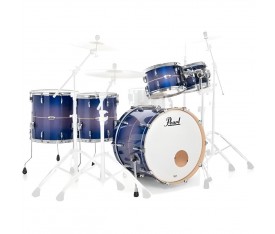 PEARL PMX925XSP/C764 Kraliyet Mavisi Patlama Çizgili 5 Parça (22B/10T/12T/14F/16F) Akustik Davul Seti