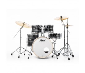 PEARL EXX705NBR/C778 Export EXX Graphite Silver Twist 5 Parça (20B/10T/12T/14F/14S) HWP-834 Aksam Setli ve Sabian SBR Zil Setli Akustik Davul Seti