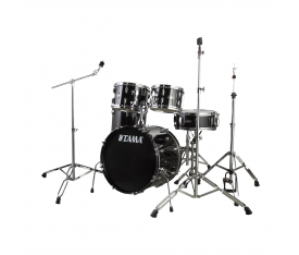 TAMA SG58H6-BK - Stagestar Black 5 Parça (18B/10T/12T/14F/14S) Aksamlı Davul Seti