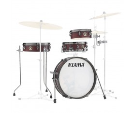 TAMA LJK48PBN-BWW Limited Club-JAM Pancake Burgundy Walnut Wrap 4 Parça (18B/10T/13F/12S) Akustik Davul Seti