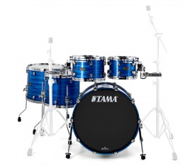 TAMA WBS52RZS-LOR Starclassic Walnut Birch Ocean Blue Ripple 5 Parça (22B/10T/12T/14F/16F) Akustik Davul Seti