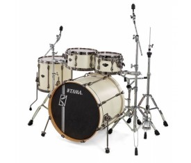 TAMA ML42HLZBNS-SAP - Superstar Hyper-Drive Satin Arctic Pearl 4 Parça (22B/10T/12T/16F) Akustik Davul Seti