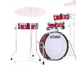TAMA LJK48P-BRM Club-JAM Pancake Burnt Red Mist 4 Parça (18B/10T/13F/12S) Akustik Davul Seti