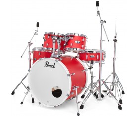 PEARL DMP905/C899 Decade Maple Matte Racing Red 5 Parça (20B/10T/12T/14F/14S) Aksamlı Akustik Davul Seti