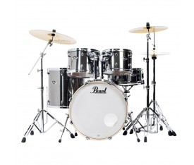 PEARL EXX725BR/C21 Export EXX Smokey Chrome 5 Parça (22B/12T/13T/16F/14S) Aksamlı ve Zilli Akustik Davul Seti