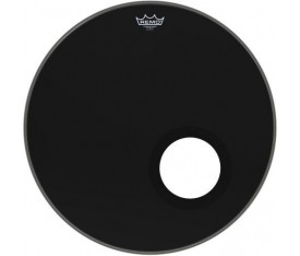 REMO P3-1022-ES-DM - Powerstroke® P3 Ebony® 5" Black DynamO'lu 22" Bas Davul Derisi