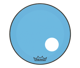 REMO P3-1320-CT-BUOH POWERSTROKE® P3 20 inç Mavi Delikli Bas Davul Derisi