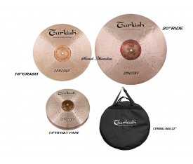 Turkish Cymbals Ephesus Set (14"Hihat,16"Crash,20"Ride )  