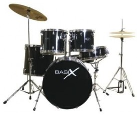 Basix F800.131 Siyah Renk Akustik Davul Seti