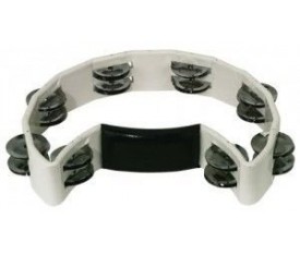 Basix Half Moon Tambourine Beyaz