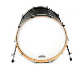 Evans Deri 20" Eq1 Resonant Kumlu Beyaz Kick Ön Ringli-Deliksiz Tek Kat (7 Mil)