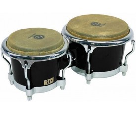 LATIN PERCUSSION LP200XF-BK - 7-1/4" & 8-5/8" Fiberglass Bongo