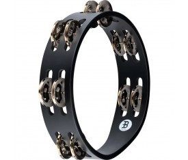 Meinl CTA2S-BK 8" Black Steel Jingle Wood Compact Tamburin (Siyah)