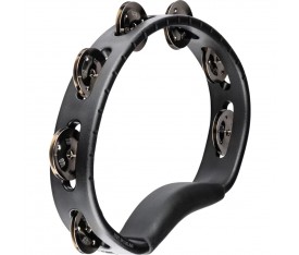 Meinl HTBK Stainless Steel Jingles 1 Row Hand Tamburin (Siyah)