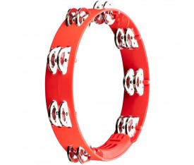Meinl HTT10R Stainless Steel Jingle 2-rows 10" Tour Tamburin (Kırmızı)