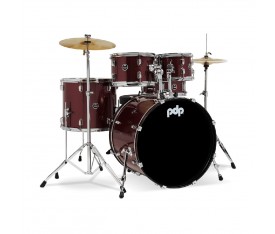 PDP Drums centerstage 22 Inch 5-Parça Akustik Davul Seti (Ruby Red Sparkle)