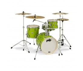 PDP Drums New Yorker 4-Parça Akustik Davul (Electric Green Sparkle)