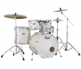PEARL DMP925F/C229 - Decade Maple White Satin Pearl 5 Parça (22B/10T/12T/14F/14S) Aksamlı Akustik Davul Seti