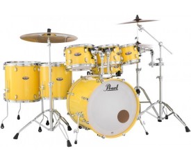 PEARL DMP926S/C228 - Decade Maple Solid Yellow 6 Parça (22B/10T/12T/14T/16T/14S) Aksamlı Akustik Davul Seti
