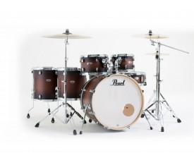 PEARL DMP926S/C260 - Decade Maple Satin Brown Burst 6 Parça (22B/10T/12T/14F/16F/14S) Aksamlı Akustik Davul Seti