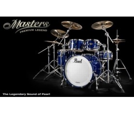 PEARL MPL924XEP/C199 Masters Premium Legend Navy Blue Sparkle 4 Parça (22B/10T/12T/16F) Akustik Davul Seti