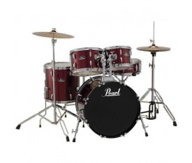 PEARL RS525SC/C91 - Roadshow Red Wine 5 Parça (22B/10T/12T/16F/14S) Aksamlı & Zilli Akustik Davul Seti