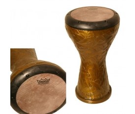REMO DK-3008-4M- Darbuka Ergo-Soloist Internal Counterhoop 8" Deri METALIZED Yellow