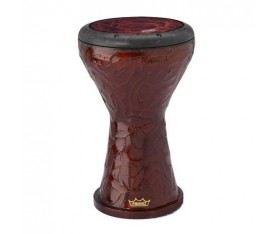 REMO DK-3009-5M-SC017 Darbuka Ergo-Soloist Internal Counterhoop Şeffaf Tone Orange Mist 9" Deri METALIZED Orange