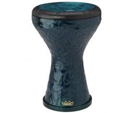 REMO DK-3010-7M-SC018 Darbuka Ergo-Soloist Internal Counterhoop Şeffaf Tone Turquoise Mist 10" Deri METALIZED Turquoise