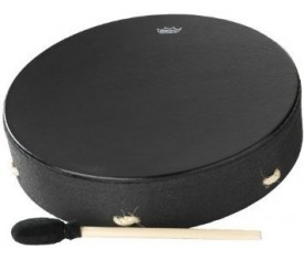 REMO E1-1316-BE- Bahia 16" Black Earth Buffalo Drum