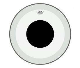 REMO P3-1320-10- Powerstroke® P3 Şeffaf Top Black Dot™ 20" Bas Davul Derisi