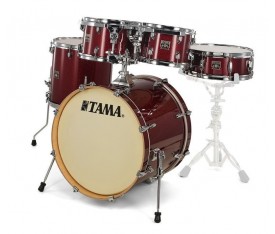 TAMA CK50RS-DRP - Superstar Classic Dark Red Sparkle 5 Parça (20B/10T/12T/14F/14S) Akustik Davul Seti