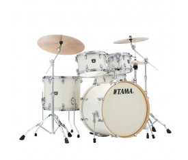 TAMA CL50RS-SAP - Superstar Classic Satin Arctic Pearl 5 Parça (20B/10T/12T/14F/14S) Akustik Davul Seti