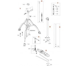 TAMA HH75W-1 Base Assembly