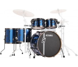 TAMA MK52HLZBNS-ISP - Superstar Hyper-Drive Maple Indigo Sparkle 5 Parça (22B/10T/12T/14F/16F) Akustik Davul Seti