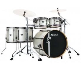 TAMA ML52HLZBNS-SAP - Superstar Hyper-Drive Maple Satin Arctic Pearl 5 Parça (22B/10T/12T/14F/16F) Akustik Davul Seti