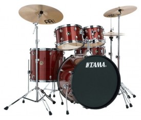 TAMA RM50YH6-WR - Rhythm Mate Wine Red 5 Parça (20B/10T/12T/14F/14S) Akustik Davul Seti