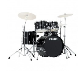 TAMA SG50H6-BK – Stagestar Black 5 Parça (20B/10T/12T/14F/14S) Aksamlı Akustik Davul Seti
